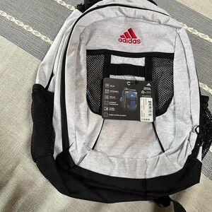 Adidas Black and Gray Backpack